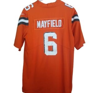 * Cleveland Browns x Nike x Baker Mayfield #6 orange embroidered Jersey Size Med